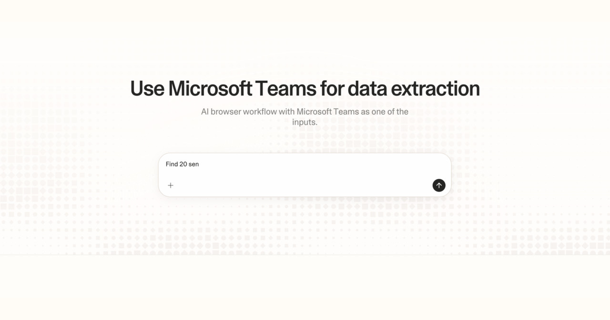 Diagram of Strawberry AI browser workflow using Microsoft Teams for data extraction