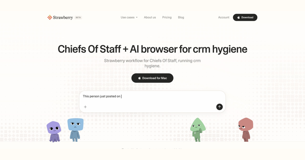 How chiefs of staff use Strawberry for CRM hygiene