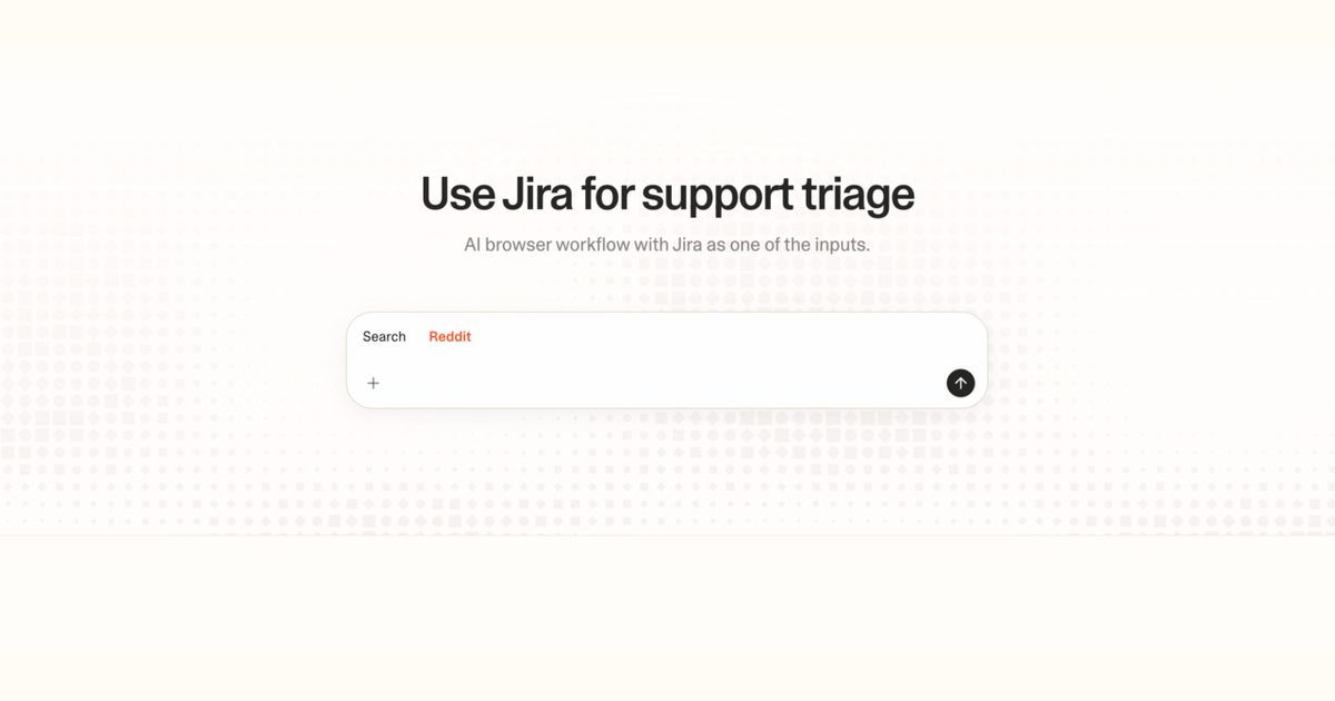 Diagram of Strawberry AI browser workflow using Jira for support triage