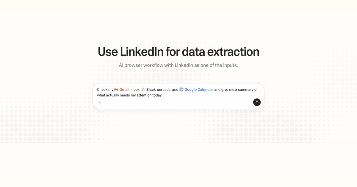 Diagram of Strawberry AI browser workflow using LinkedIn for data extraction
