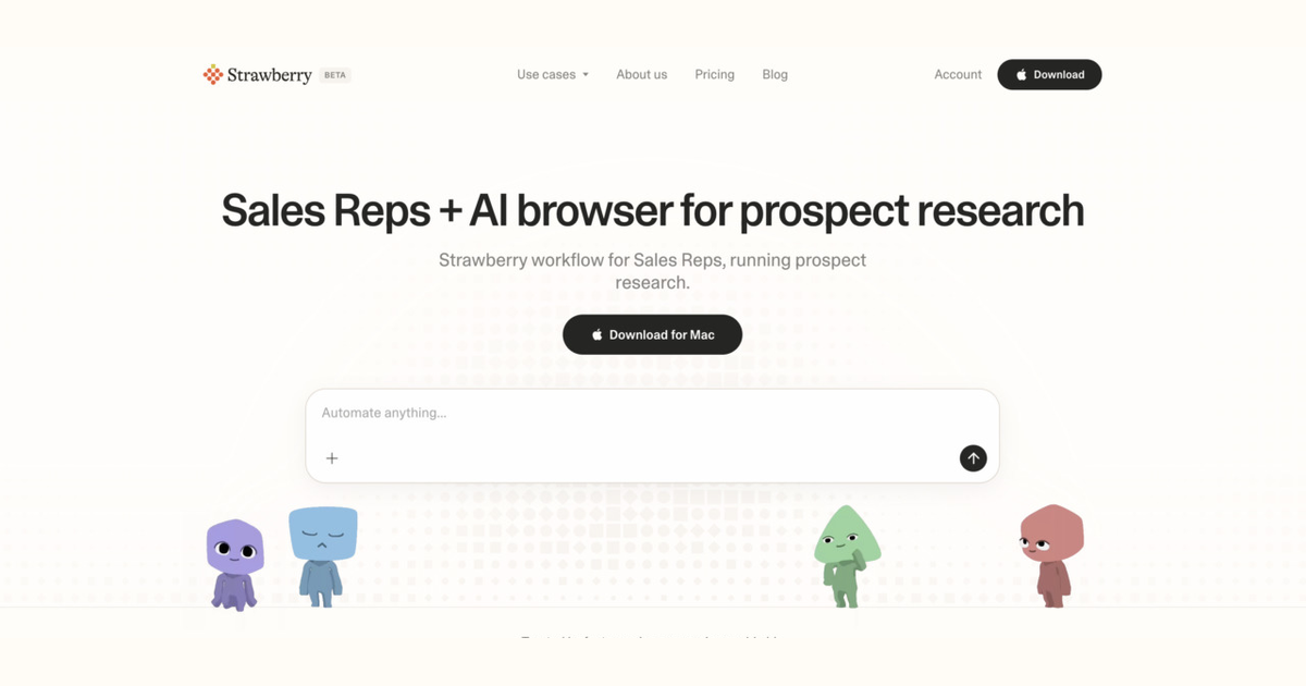 How sales reps use Strawberry for prospect research