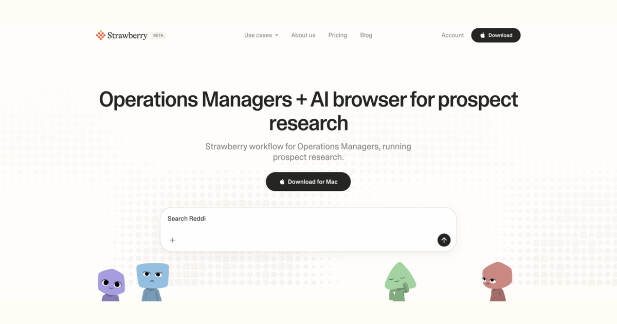 How operations managers use Strawberry for prospect research