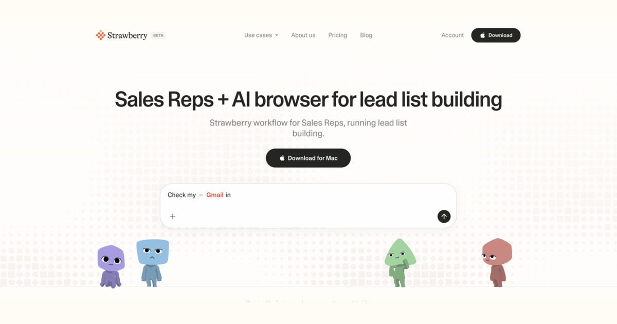 How sales reps use Strawberry for lead list building