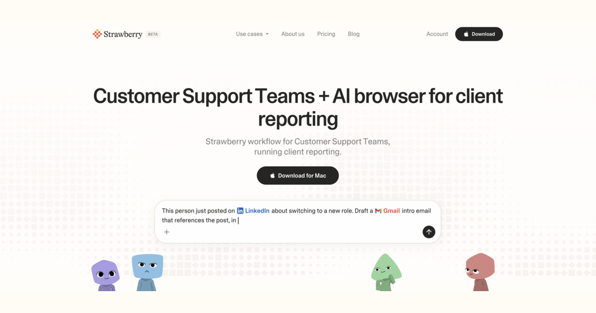 How customer support teams use Strawberry for client reporting