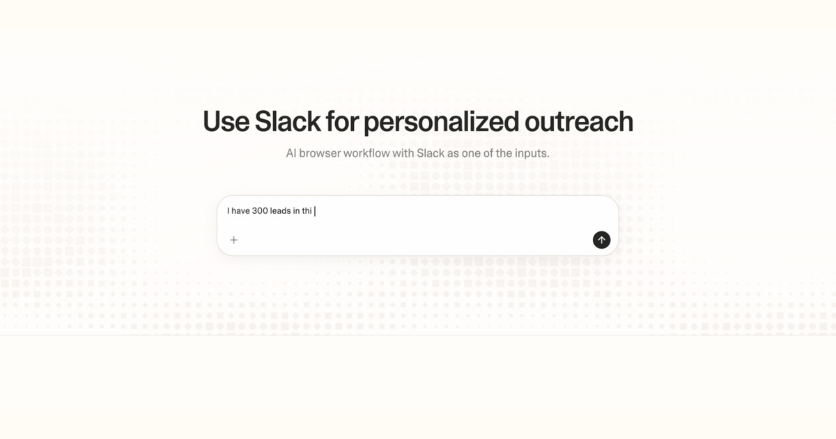 Diagram of Strawberry AI browser workflow using Slack for personalized outreach
