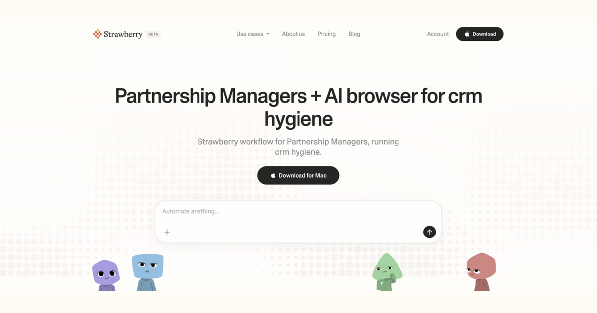 How partnership managers use Strawberry for CRM hygiene