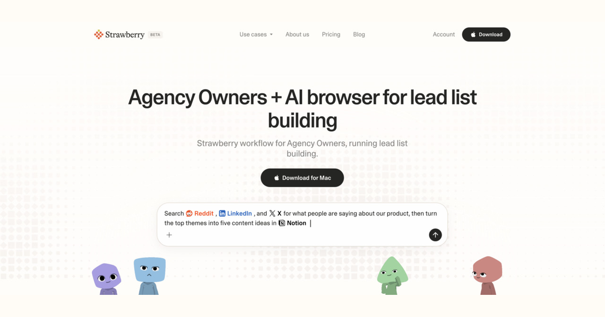 How agency owners use Strawberry for lead list building