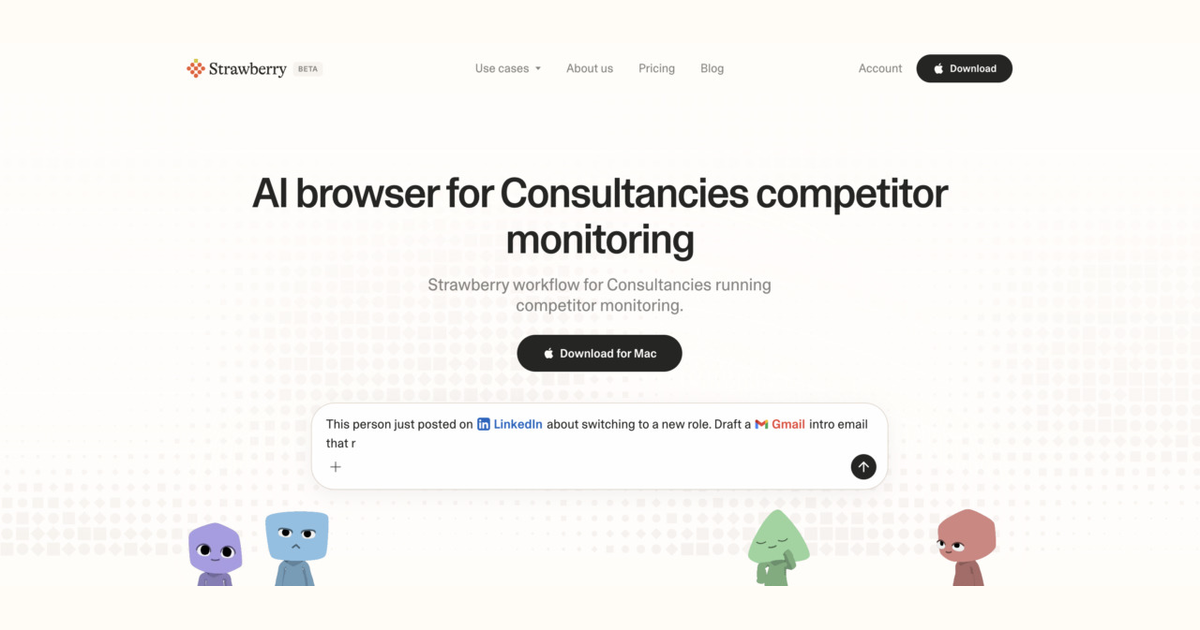 AI browser workflow for consultancies running competitor monitoring