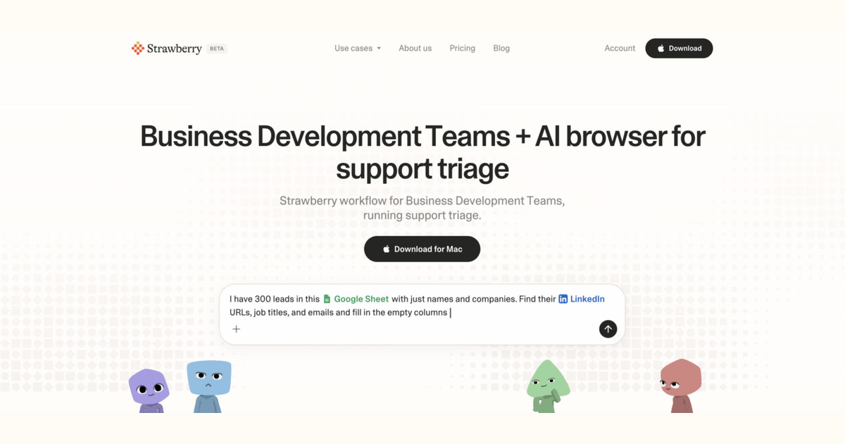 How business development teams use Strawberry for support triage