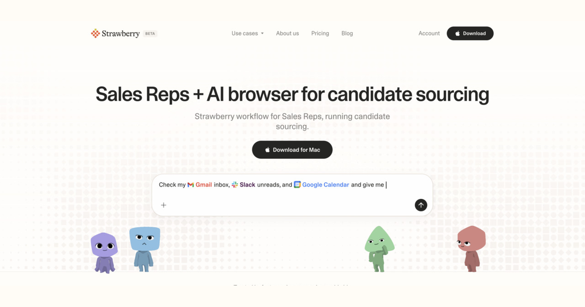 How sales reps use Strawberry for candidate sourcing