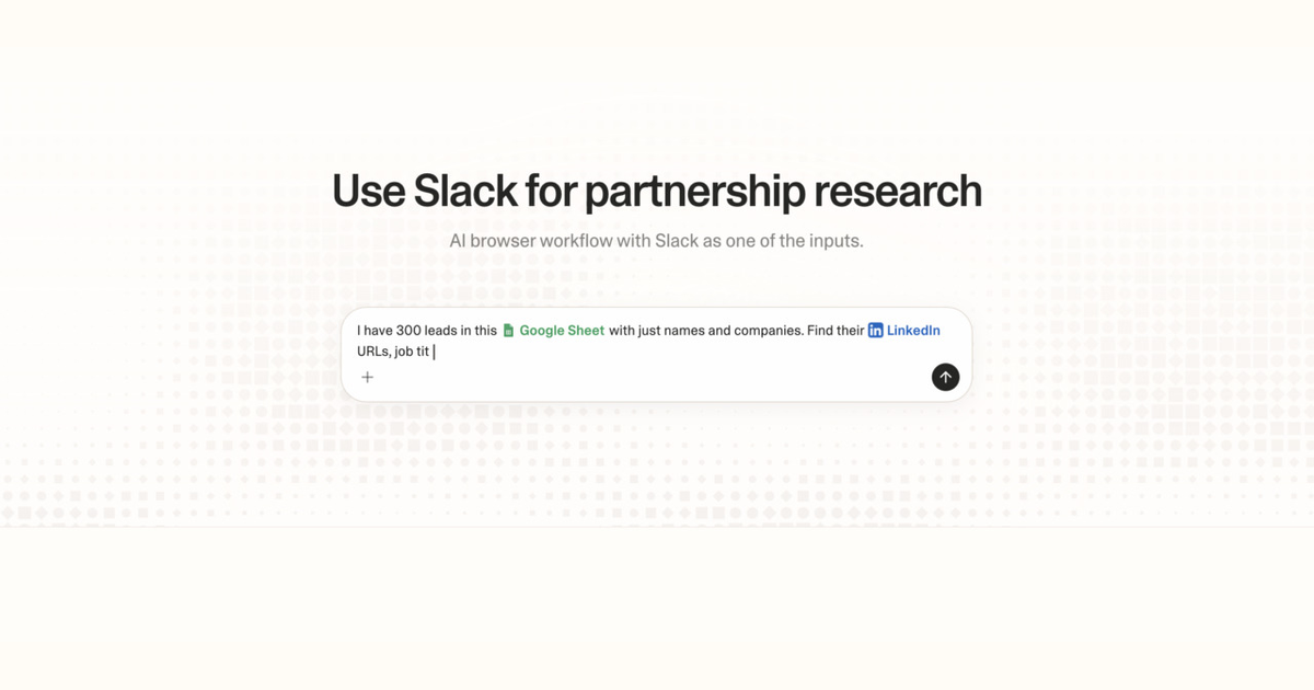 Diagram of Strawberry AI browser workflow using Slack for partnership research