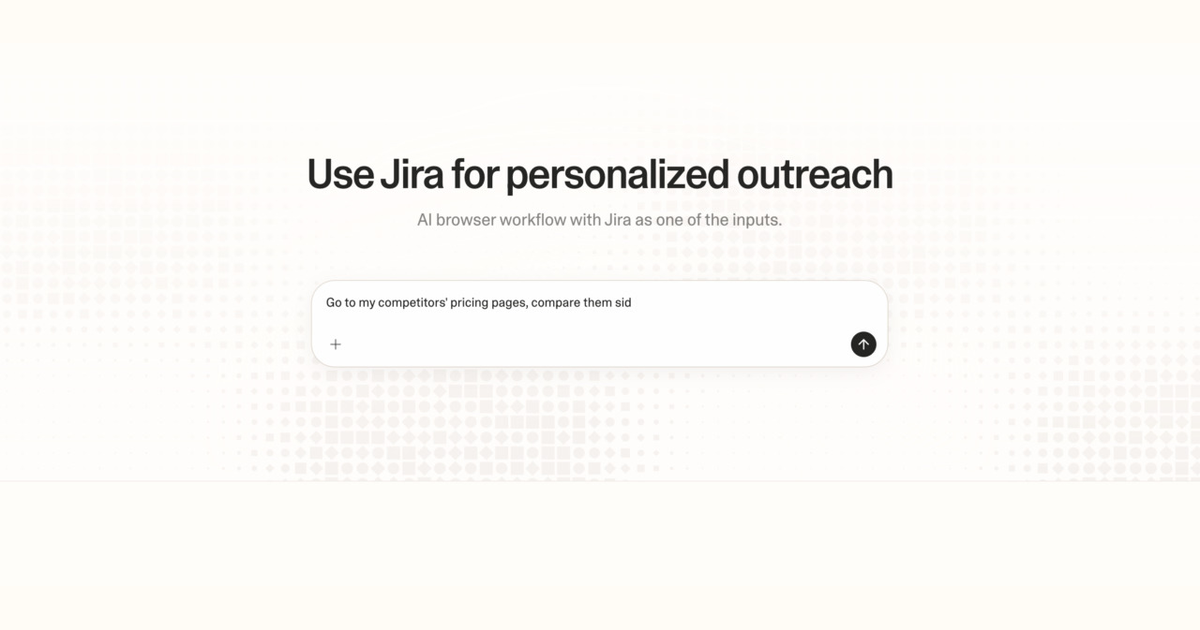 Diagram of Strawberry AI browser workflow using Jira for personalized outreach
