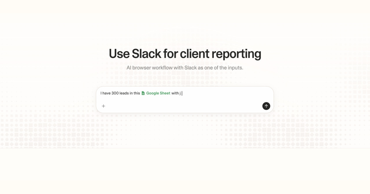 Diagram of Strawberry AI browser workflow using Slack for client reporting