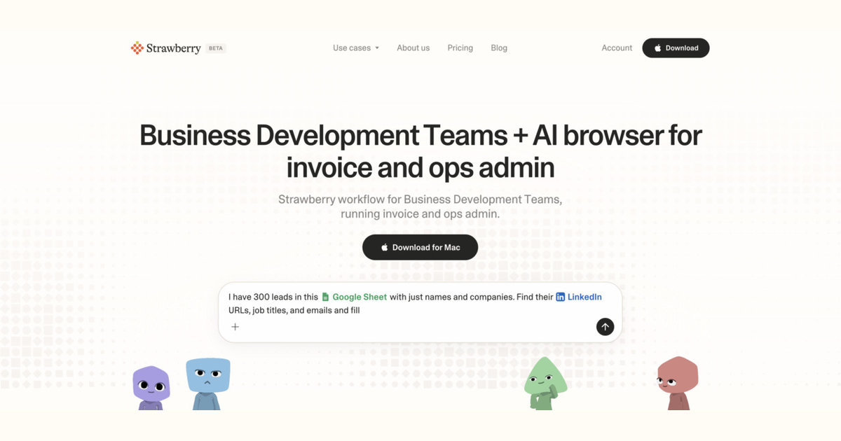 How business development teams use Strawberry for invoice and ops admin