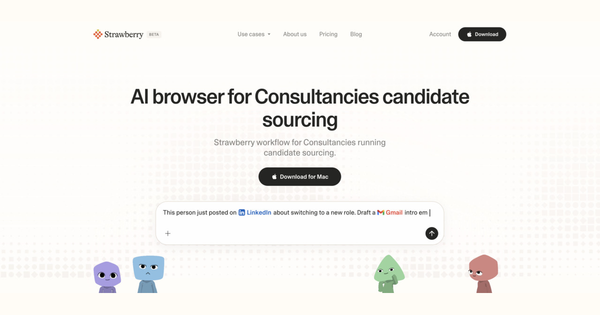 AI browser workflow for consultancies running candidate sourcing