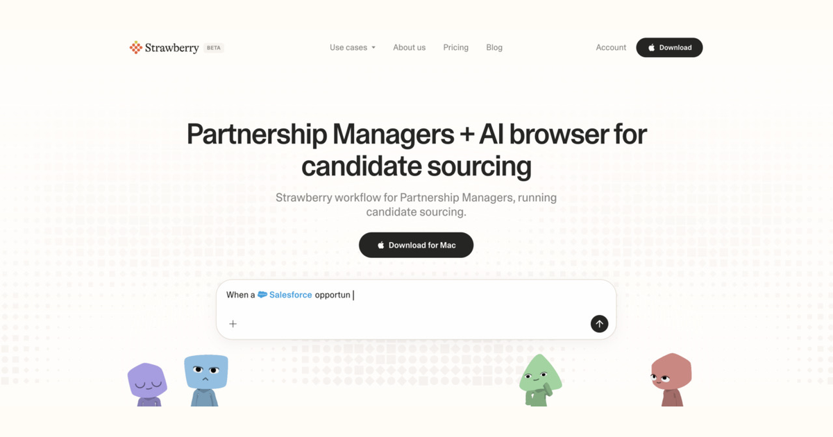 How partnership managers use Strawberry for candidate sourcing