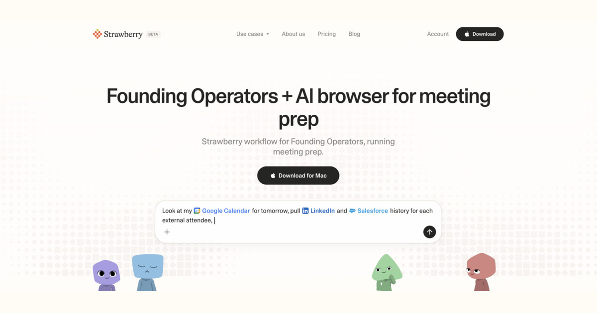 How founding operators use Strawberry for meeting prep