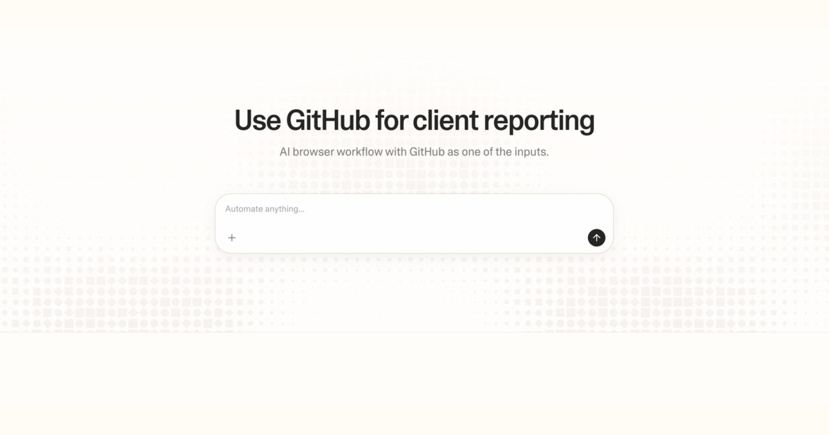 Diagram of Strawberry AI browser workflow using GitHub for client reporting