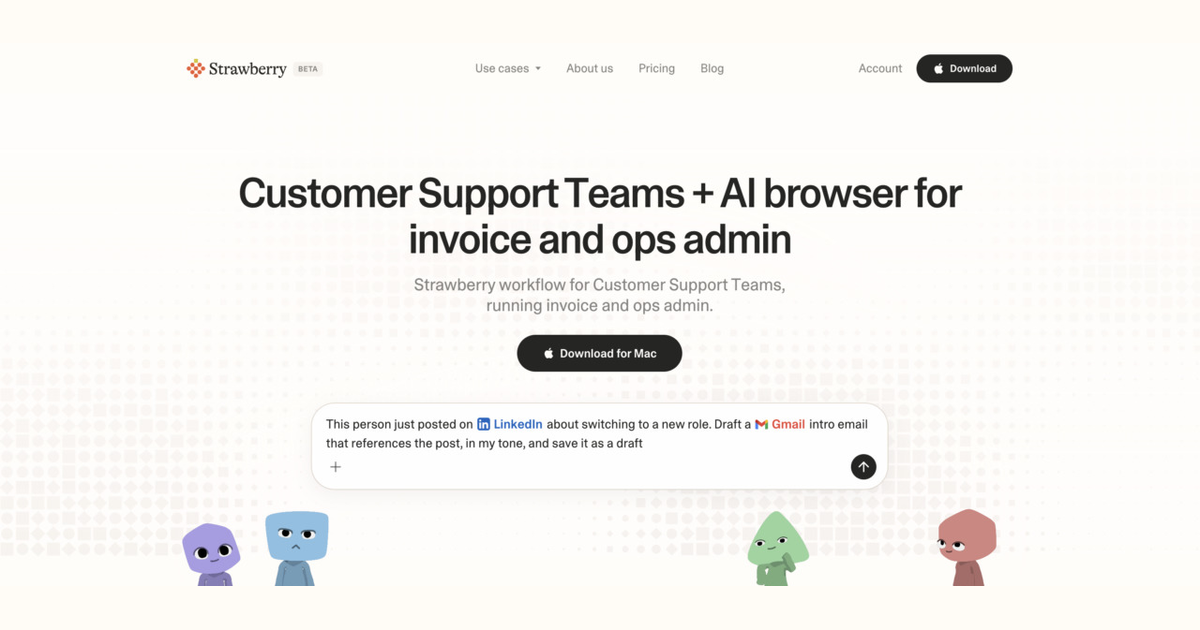 How customer support teams use Strawberry for invoice and ops admin