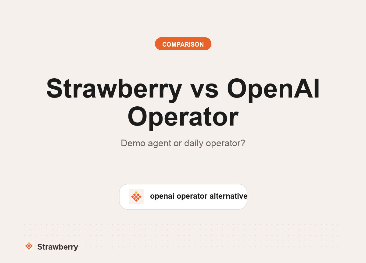 Strawberry vs OpenAI Operator thumbnail