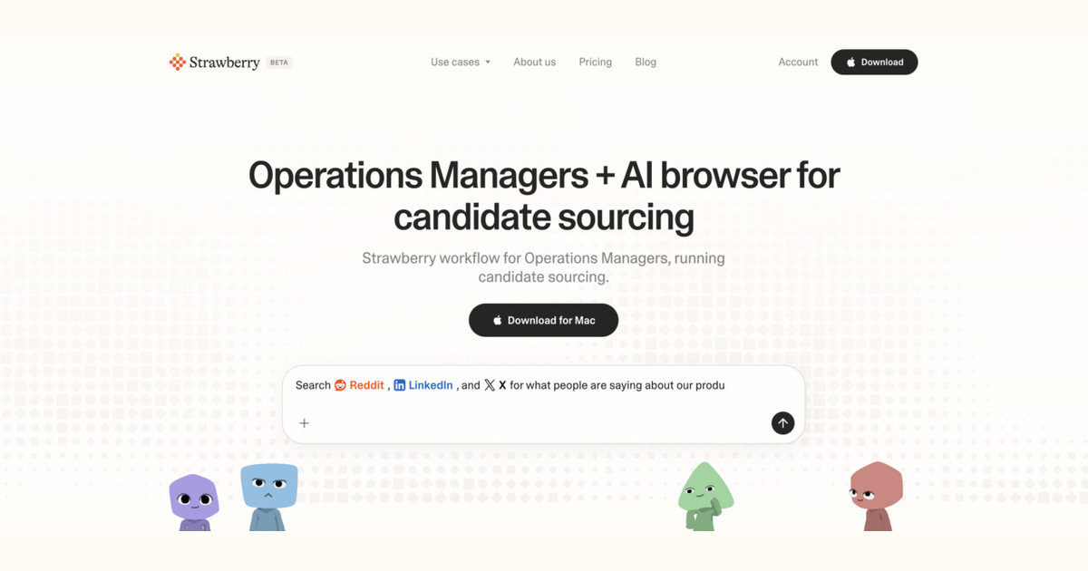 How operations managers use Strawberry for candidate sourcing