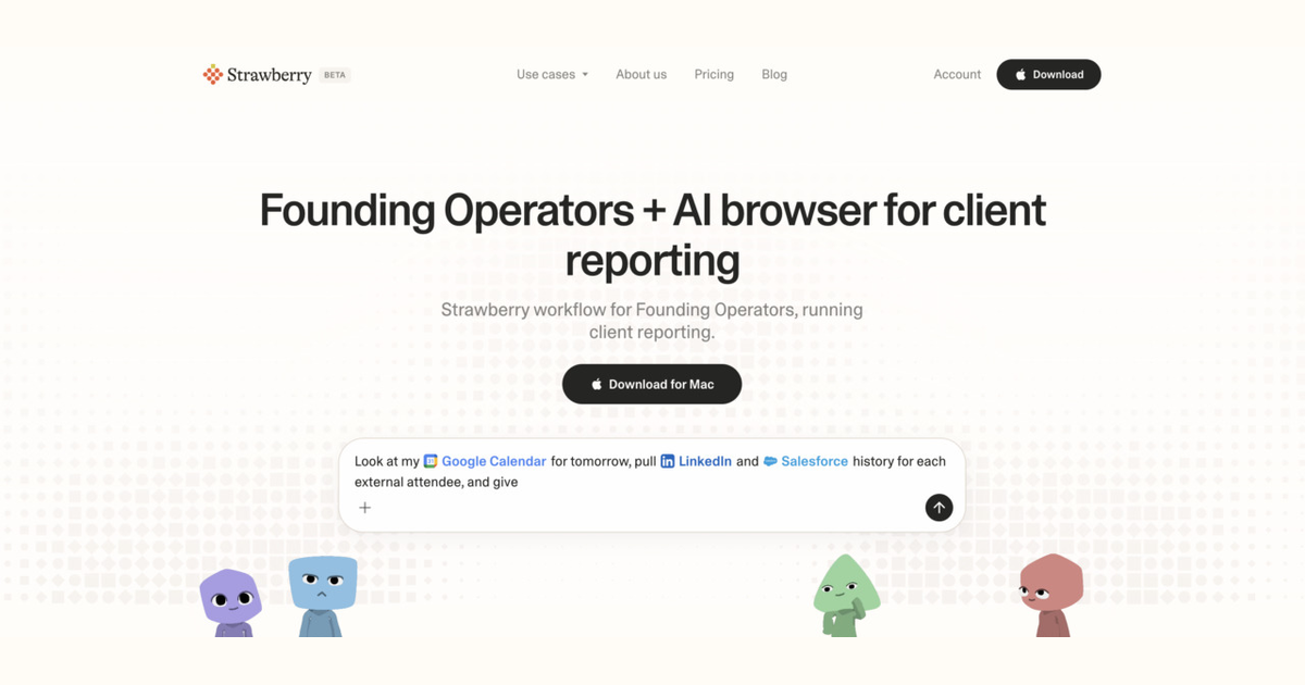 How founding operators use Strawberry for client reporting
