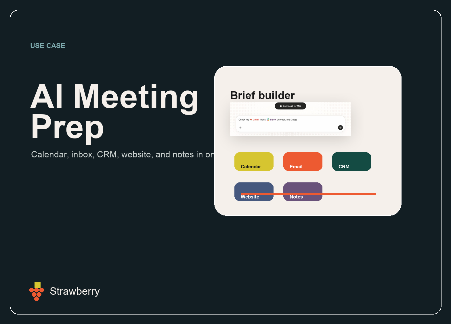 AI Meeting Prep: Briefs from Calendar, Email, CRM, and Web Research