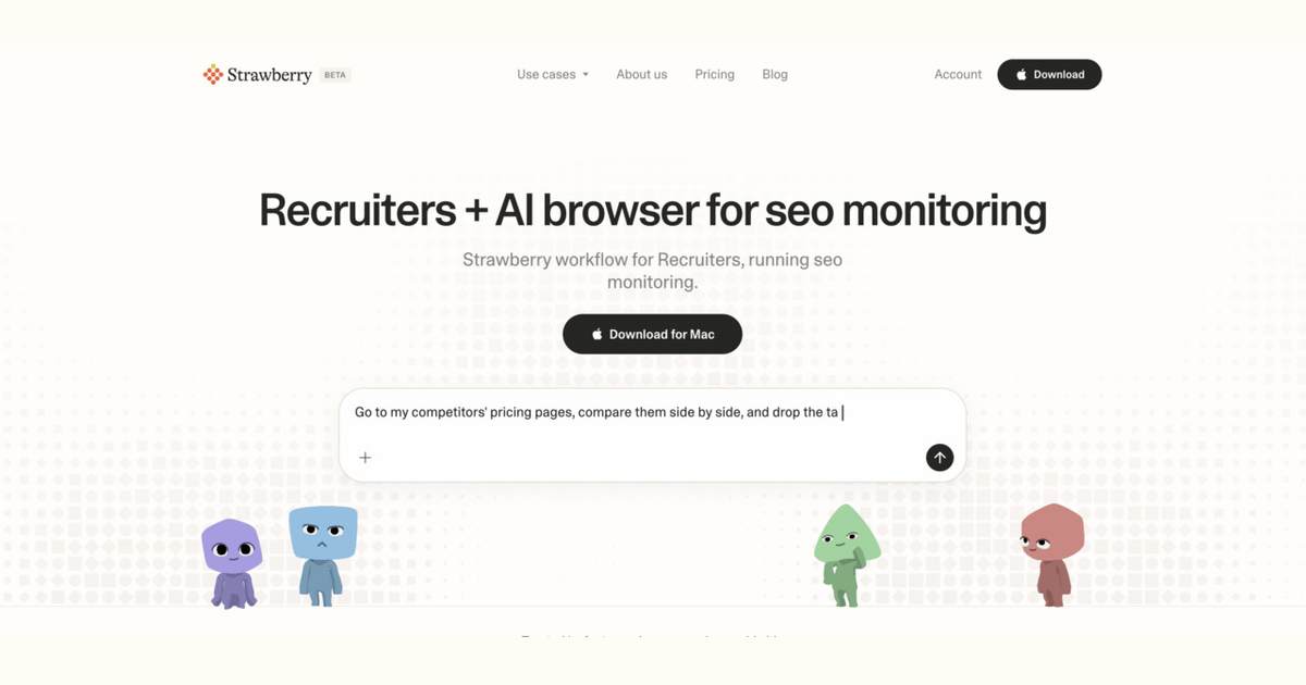 How recruiters use Strawberry for SEO monitoring