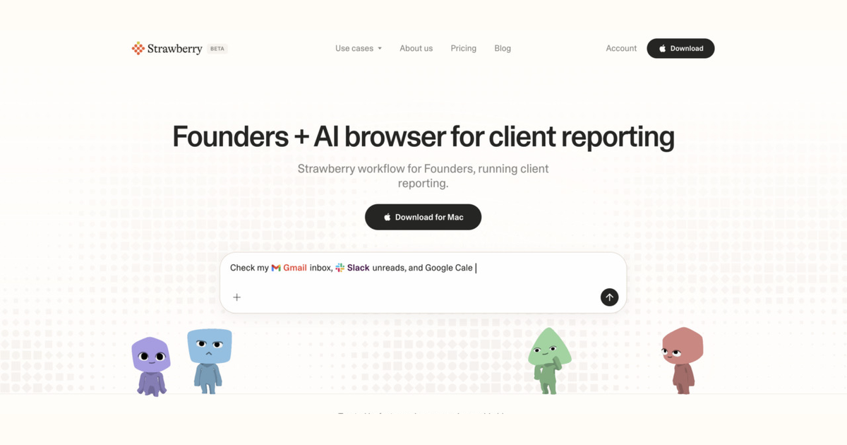 How founders use Strawberry for client reporting