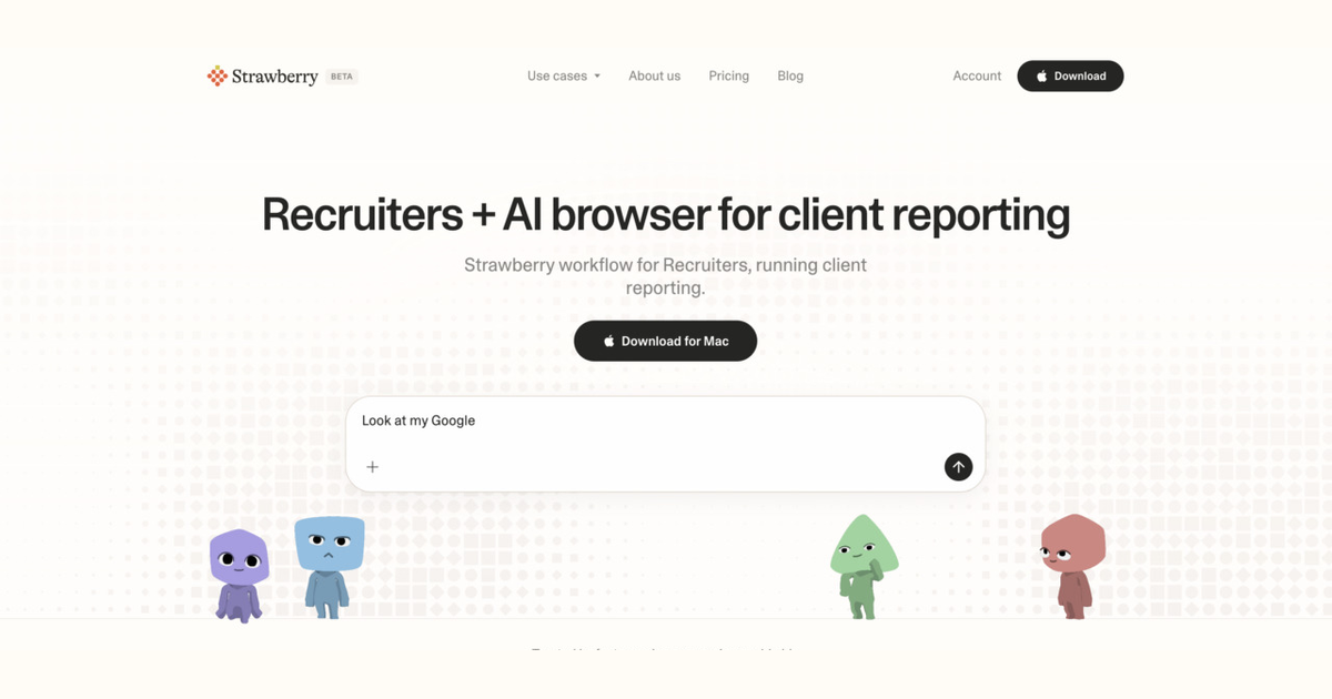 How recruiters use Strawberry for client reporting