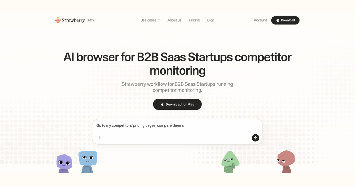 AI browser workflow for B2B SaaS startups running competitor monitoring