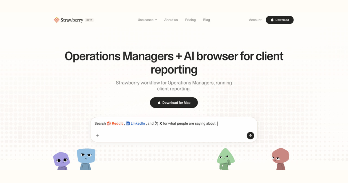 How operations managers use Strawberry for client reporting