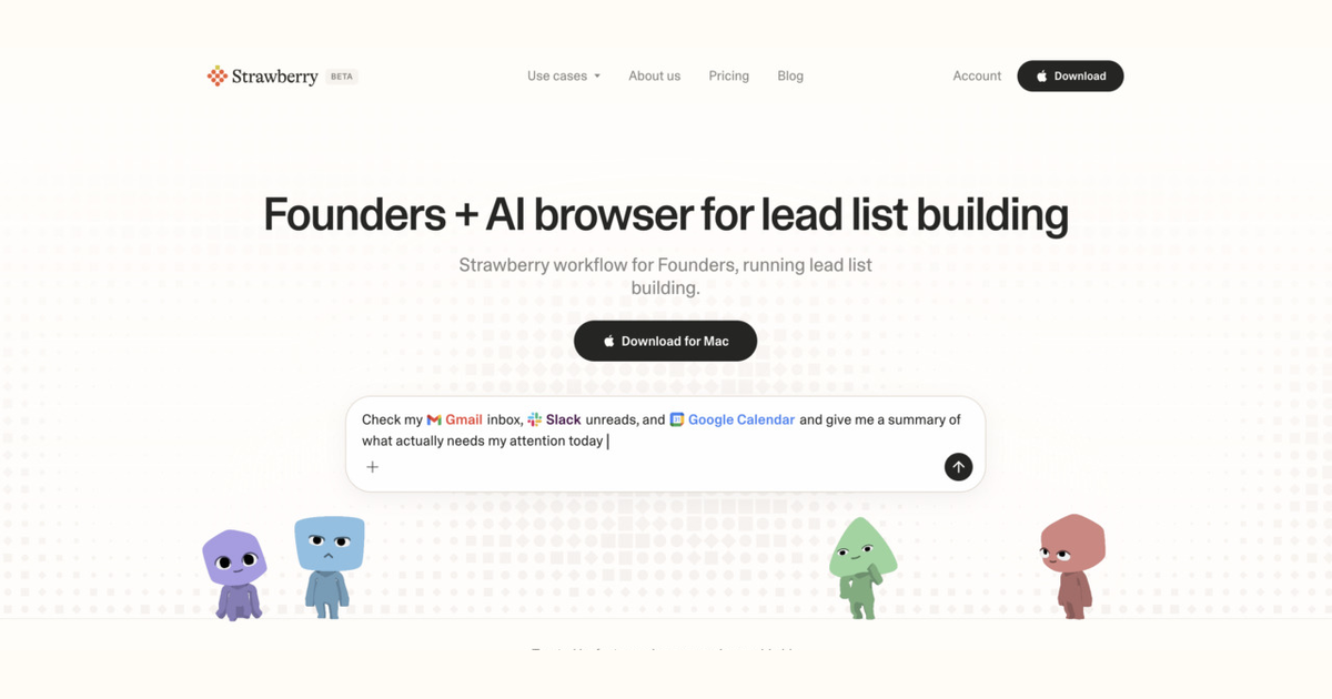 How founders use Strawberry for lead list building