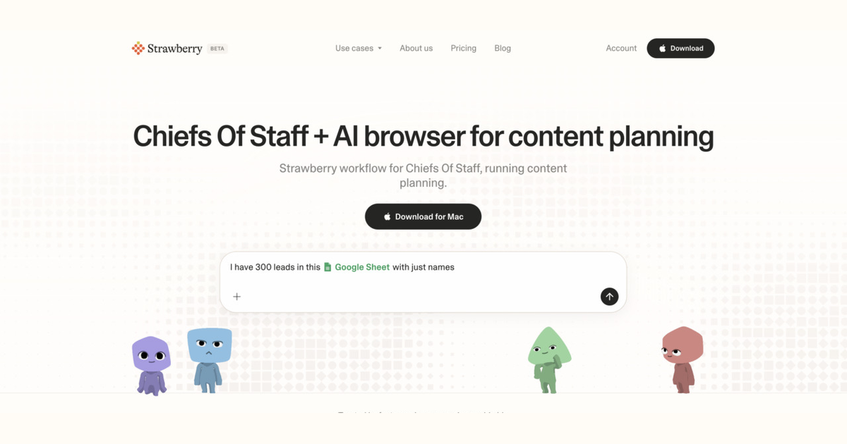 How chiefs of staff use Strawberry for content planning