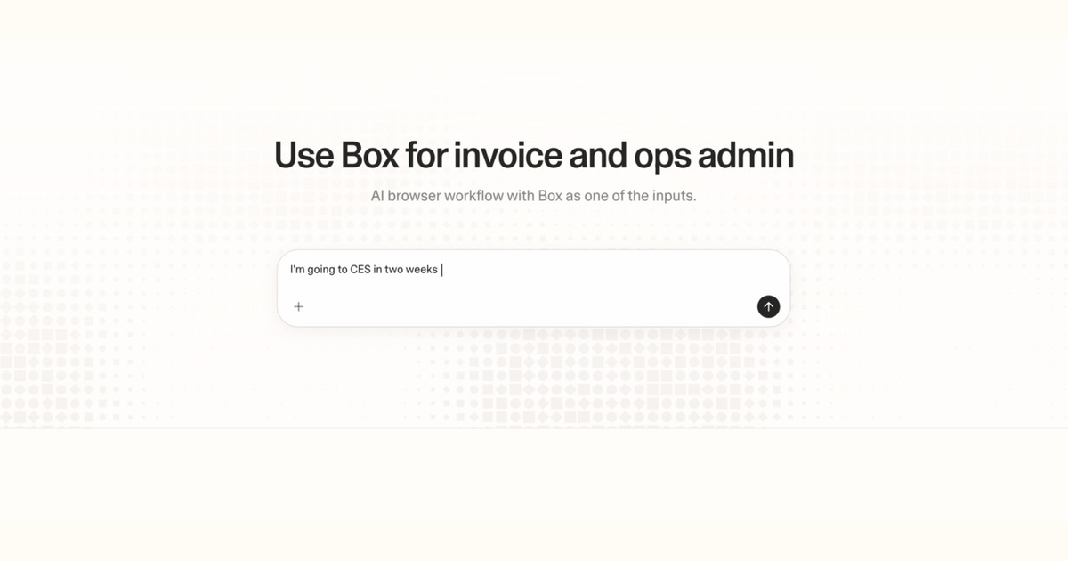 Diagram of Strawberry AI browser workflow using Box for invoice and ops admin
