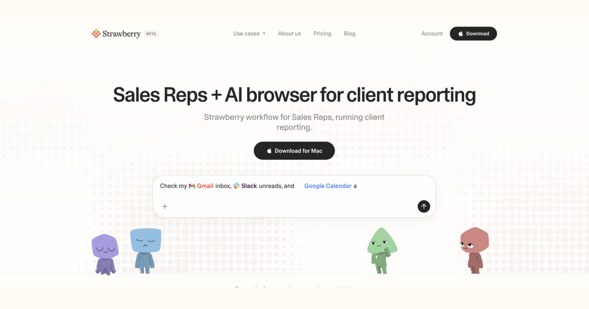 How sales reps use Strawberry for client reporting