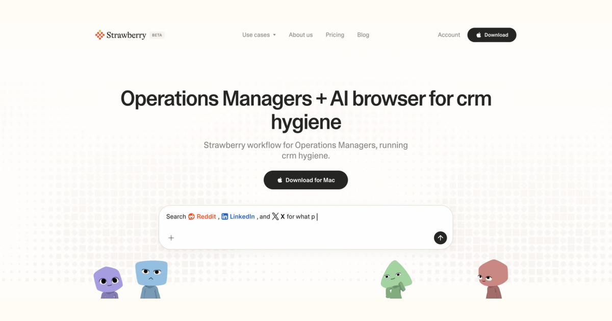 How operations managers use Strawberry for CRM hygiene