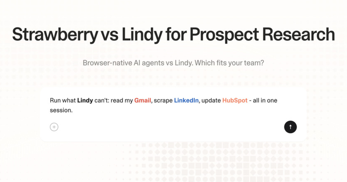 Strawberry vs Lindy for prospect research