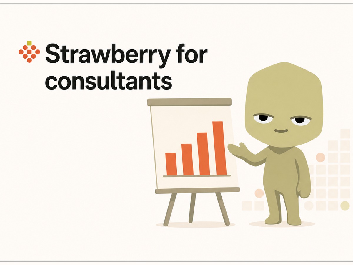 Strawberry for consultants hero illustration