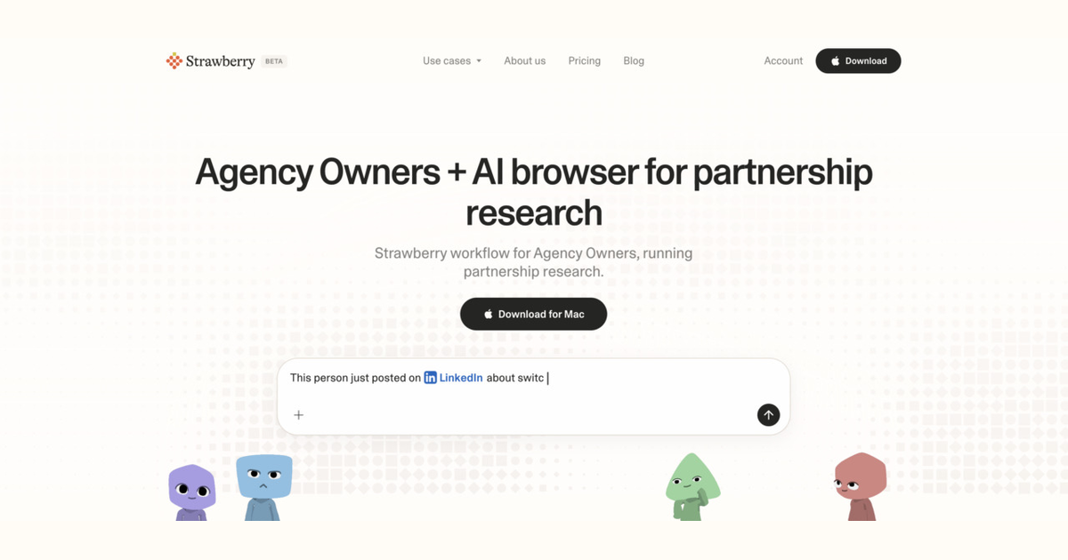 How agency owners use Strawberry for partnership research