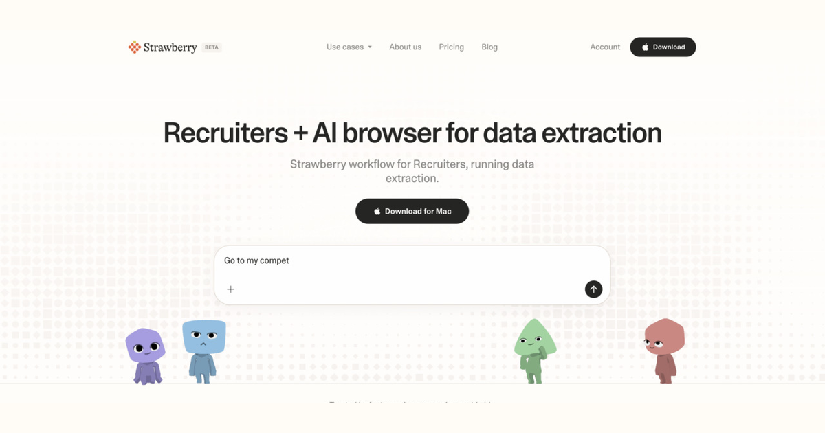 How recruiters use Strawberry for data extraction