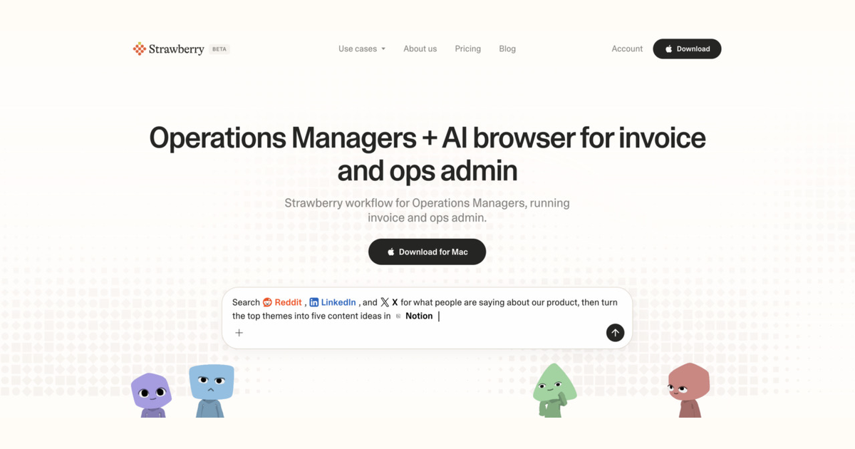 How operations managers use Strawberry for invoice and ops admin