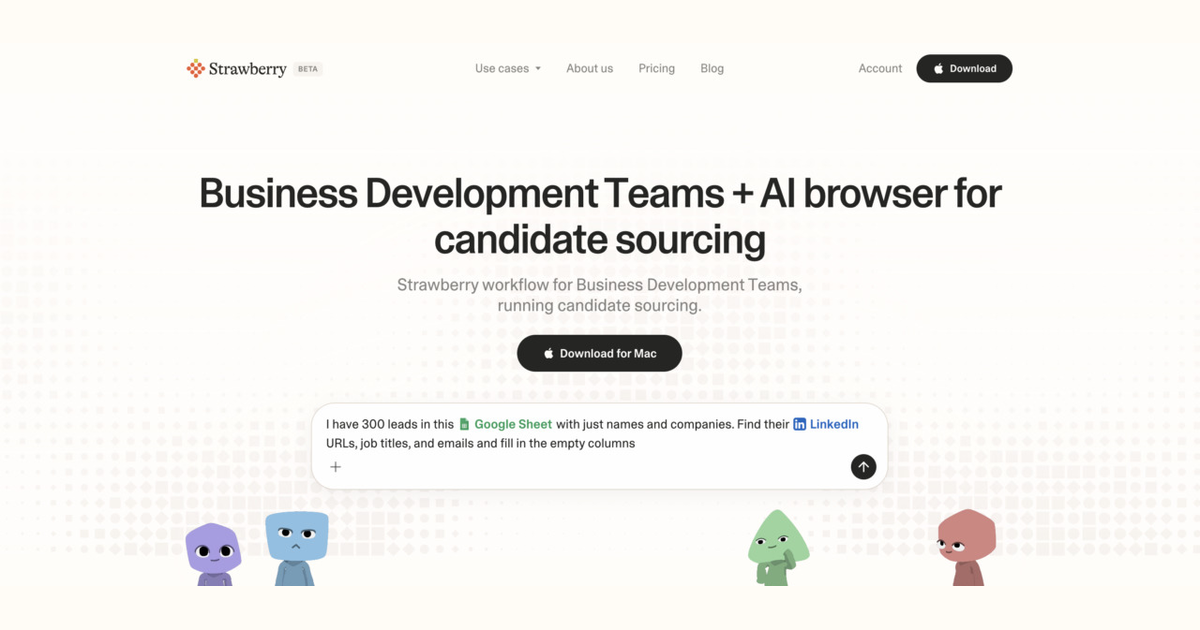 How business development teams use Strawberry for candidate sourcing