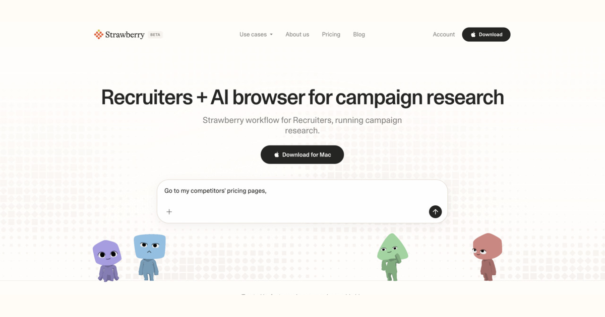 How recruiters use Strawberry for campaign research