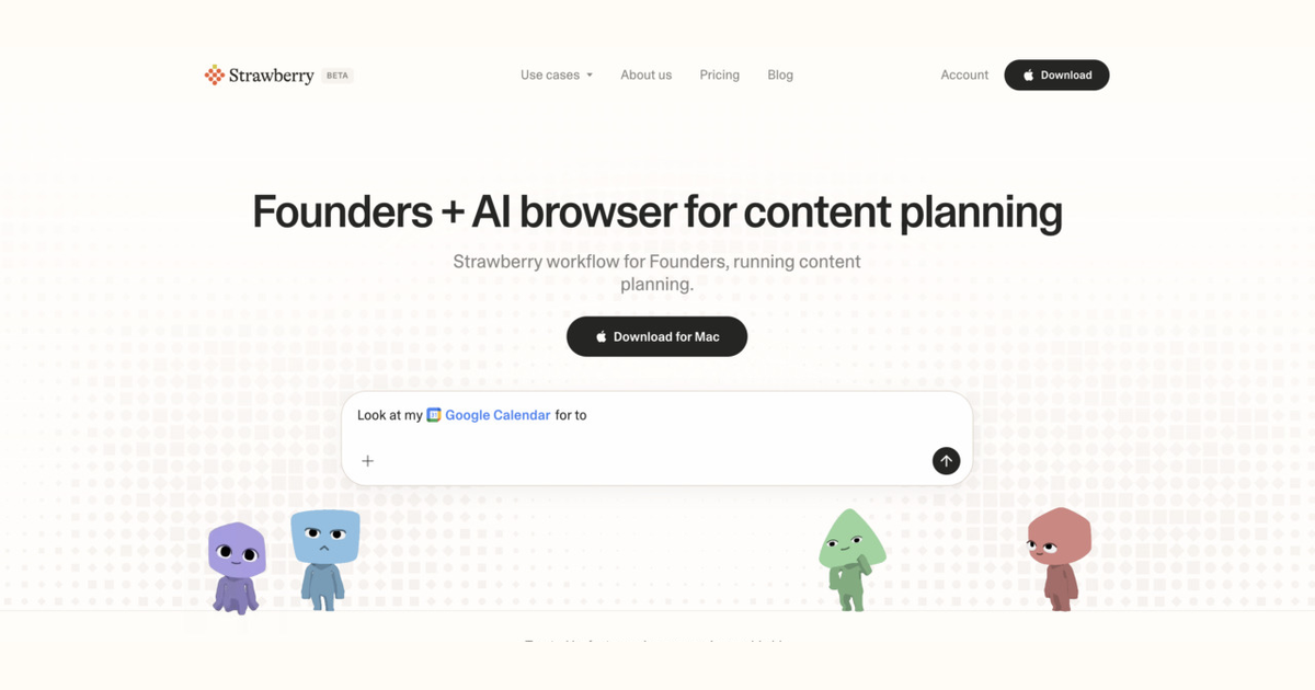 How founders use Strawberry for content planning