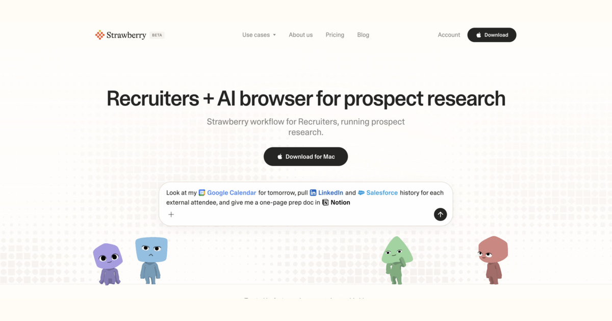 How recruiters use Strawberry for prospect research