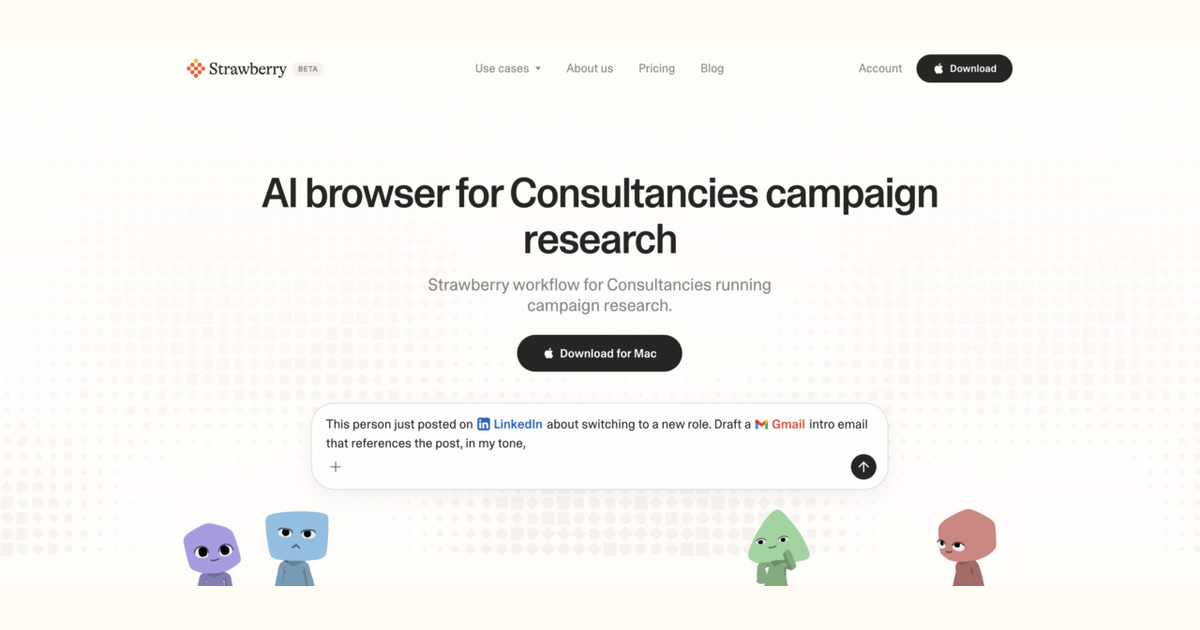 AI browser workflow for consultancies running campaign research