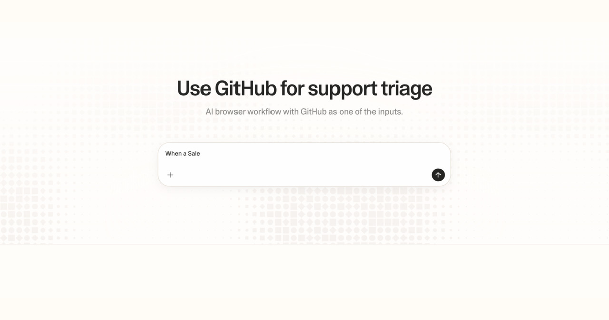 Diagram of Strawberry AI browser workflow using GitHub for support triage