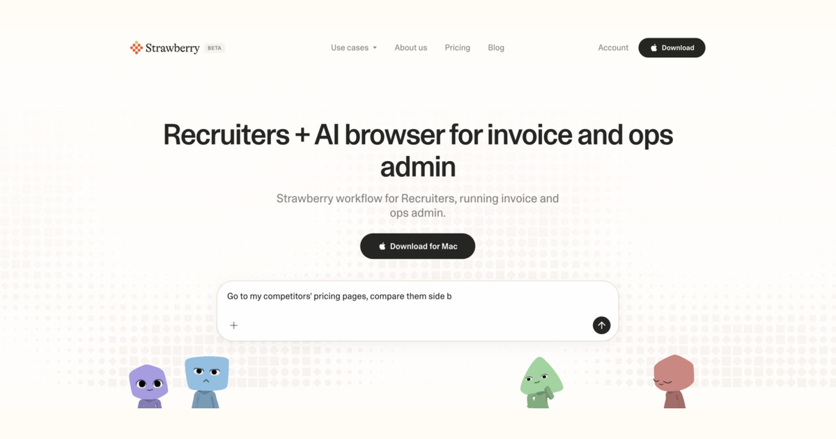 How recruiters use Strawberry for invoice and ops admin
