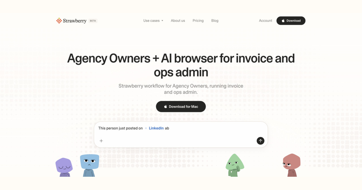 How agency owners use Strawberry for invoice and ops admin